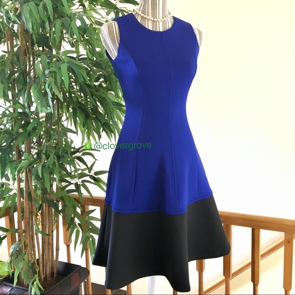 NWOT Calvin Klein Color Block Dress 2 - Picture 4 of 9
